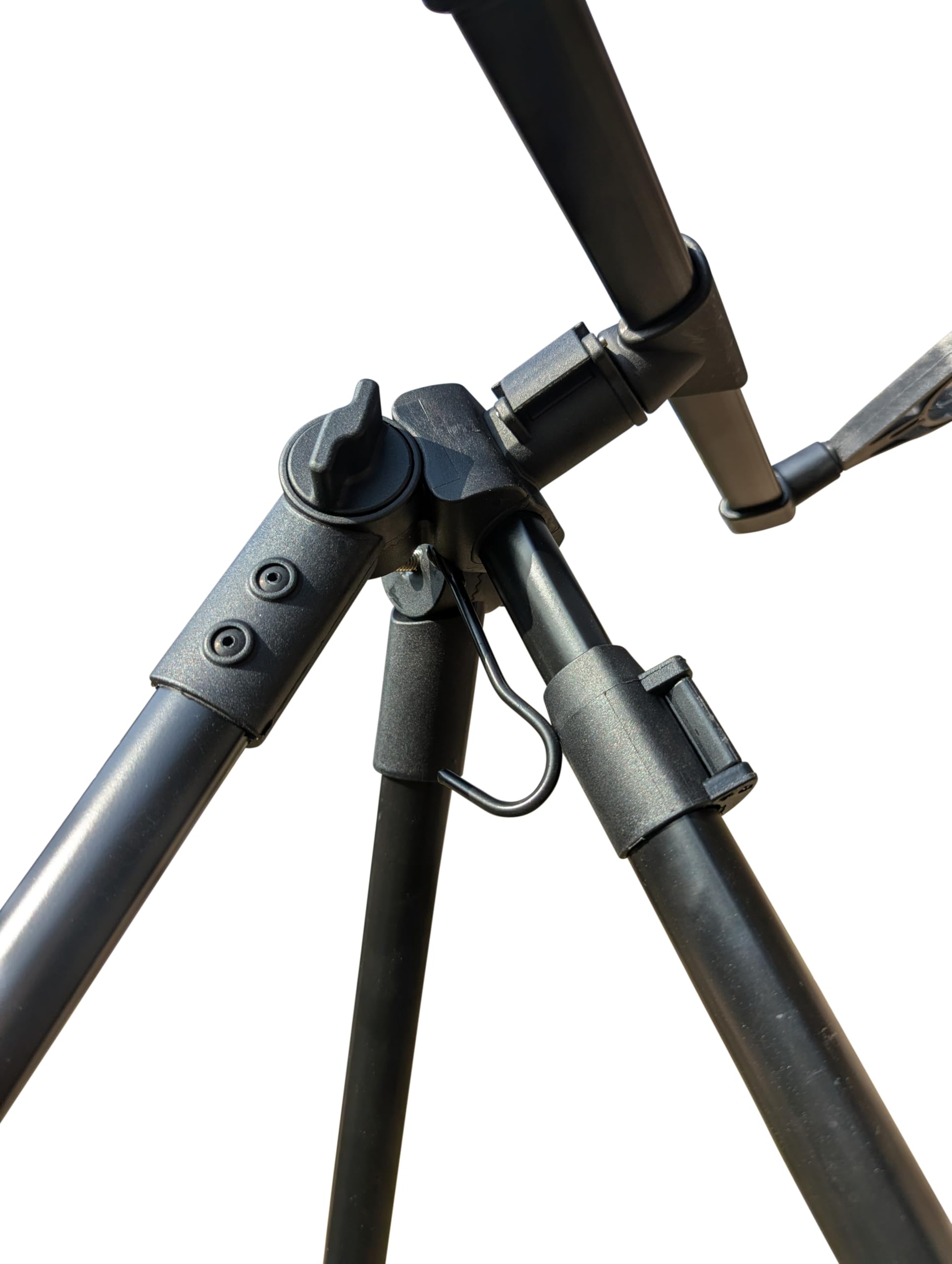 Angel Tripod, Rutenhalter Stativ für 2 Ruten, Verstellbares Rod Pod mit stabilen Beinen, Kompakter Rutenständer für Karpfenangeln, Forellen & Raubfisch