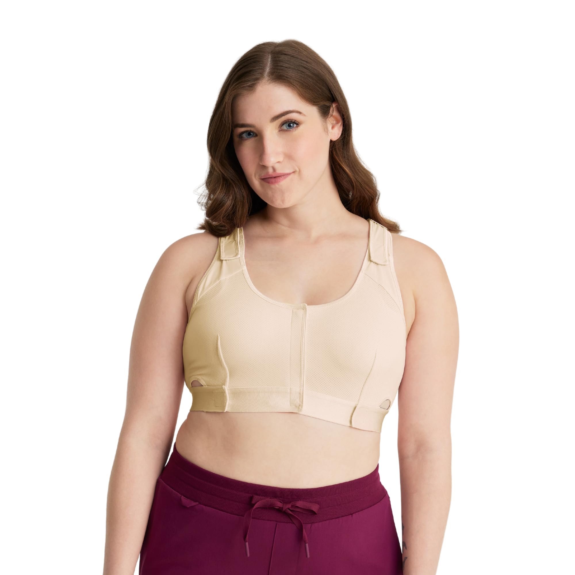 Care+Wear - Post Mastectomy Recovery Bra (Nude, XXX-Large) - Comfortable Post-Surgery Support - Breathable, Adjustable and Front Opening