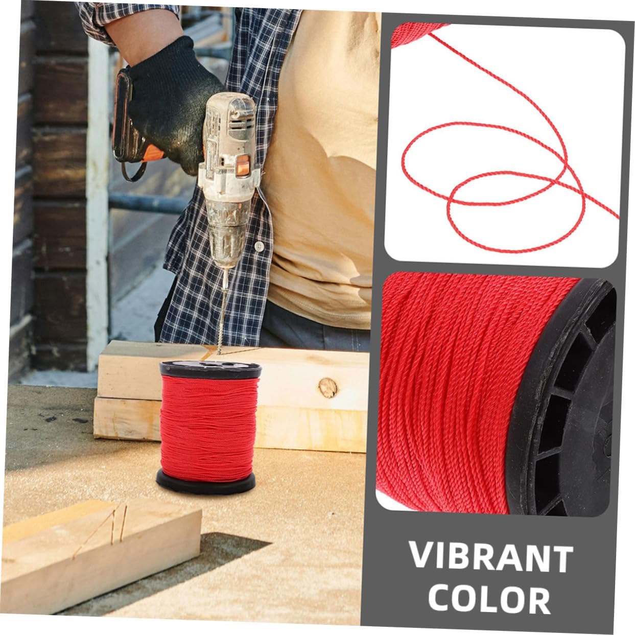 3 Rolls Masonry Nylon String Line of Tough Flexible Construction Twine for Bricklaying Landscaping Outdoor Use Lightweight Easy to Handle for Various Building Projects