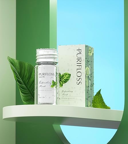 Miniatura 4 de Hilo dental tejido expansible de primera calidad, sin PTFE y PFAS, menta refrescante, recomendado por dentistas, vegano y libre de crueldad,