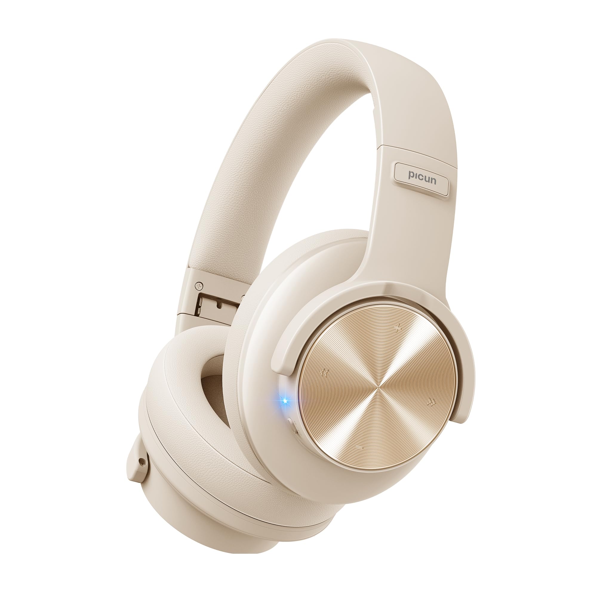 Picun Cuffie Bluetooth B8, 120 ore di riproduzione, cuffie wireless Bluetooth con 3 modalità di equalizzazione, bassa latenza, chiamate in vivavoce, cuffie over-ear per viaggi, casa, ufficio