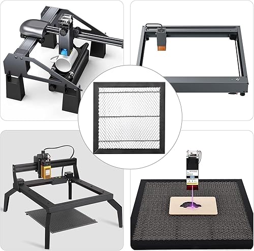 Miniatura 7 de BENECREAT Cama láser de panal de abeja de 12 x 12 x 0.87 pulgadas, mesa de corte de panel de mesa de trabajo de panal para grabador láser y máquina