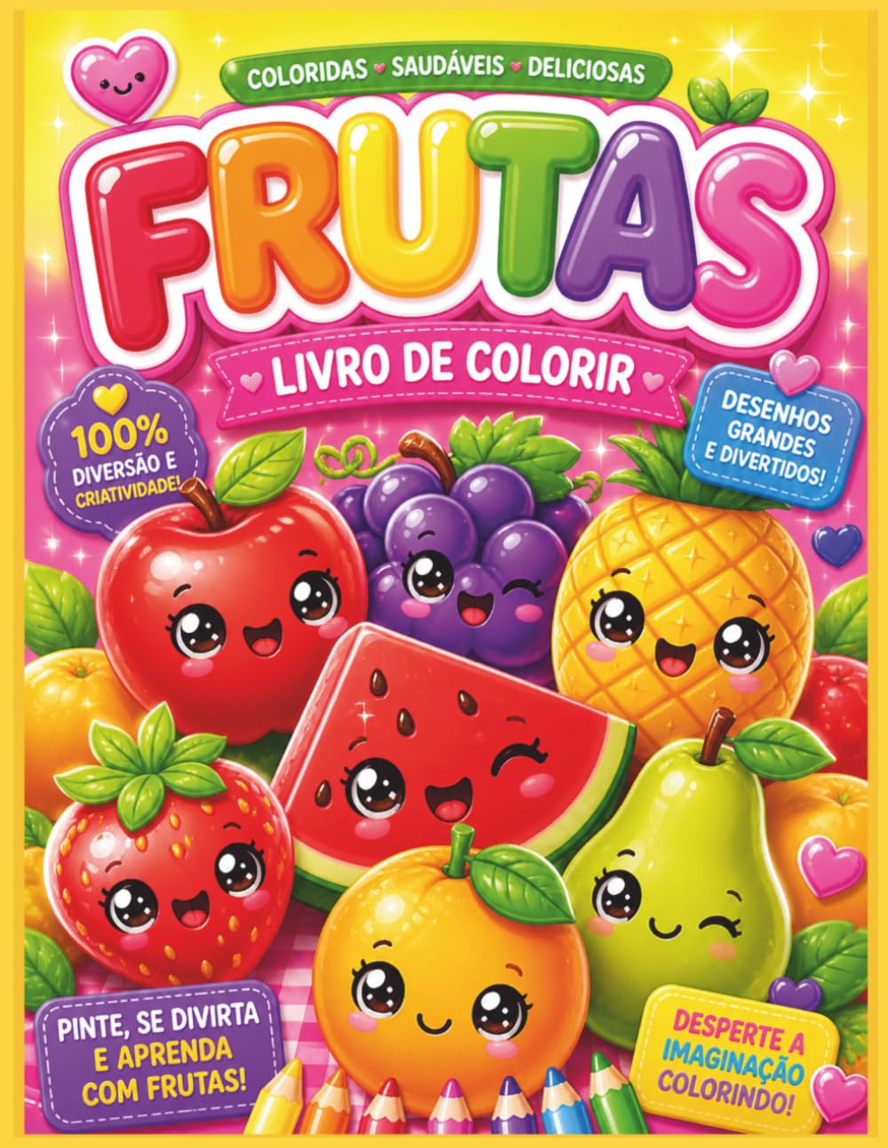 Frutas Livro de Colorir