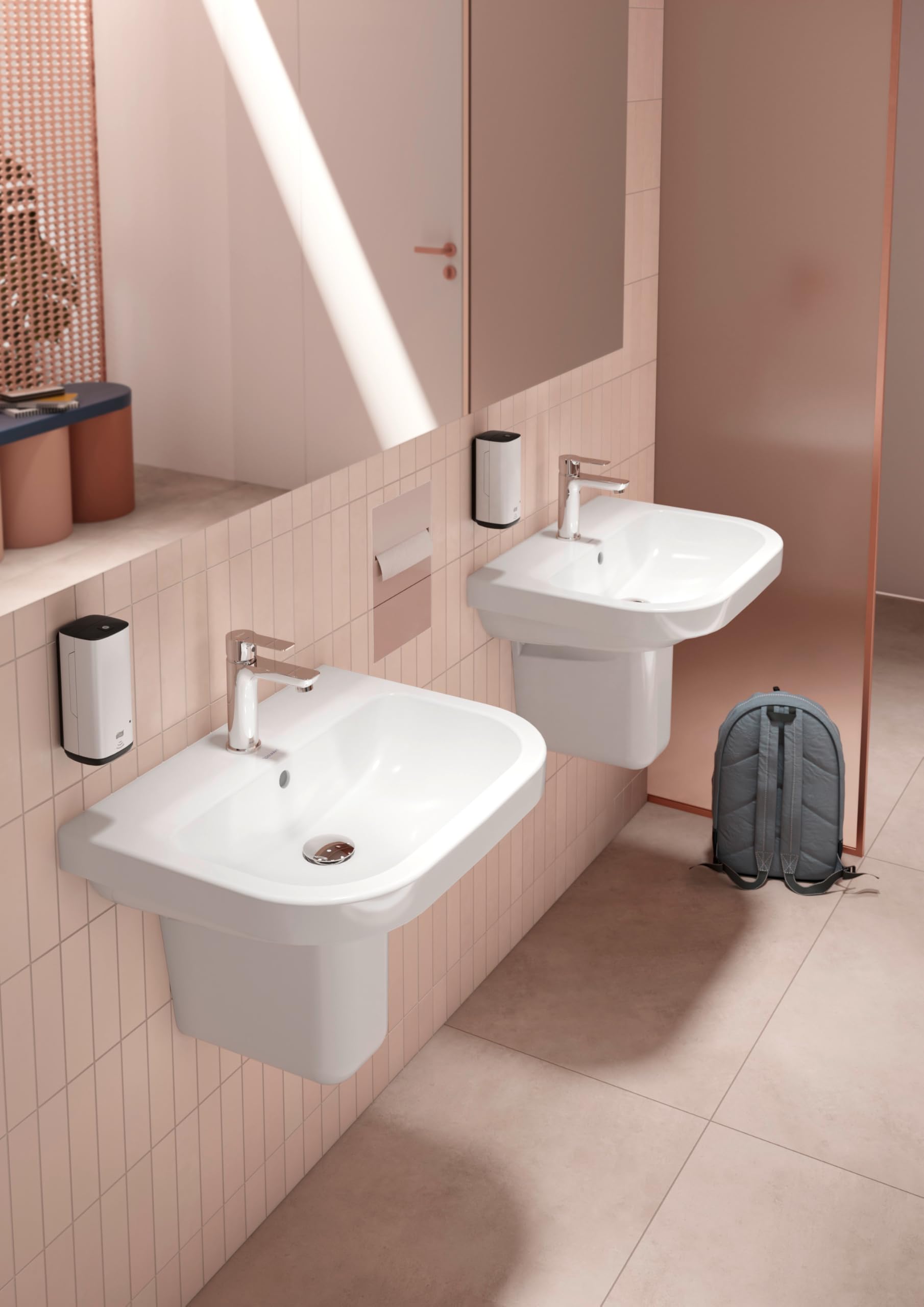 Duravit D-Code Waschtisch, mit Hahnloch, mit Überlauf, 600x460x165mm, Weiß Hochglanz, 2398600000