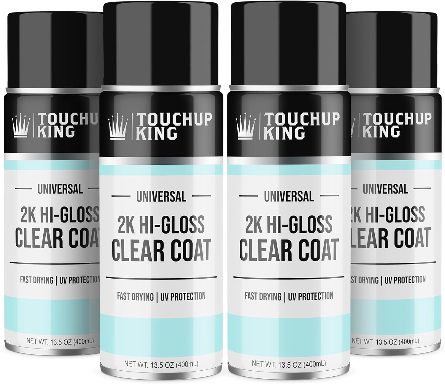 4 Pack of 2K Glamour High Gloss Aerosol Clear