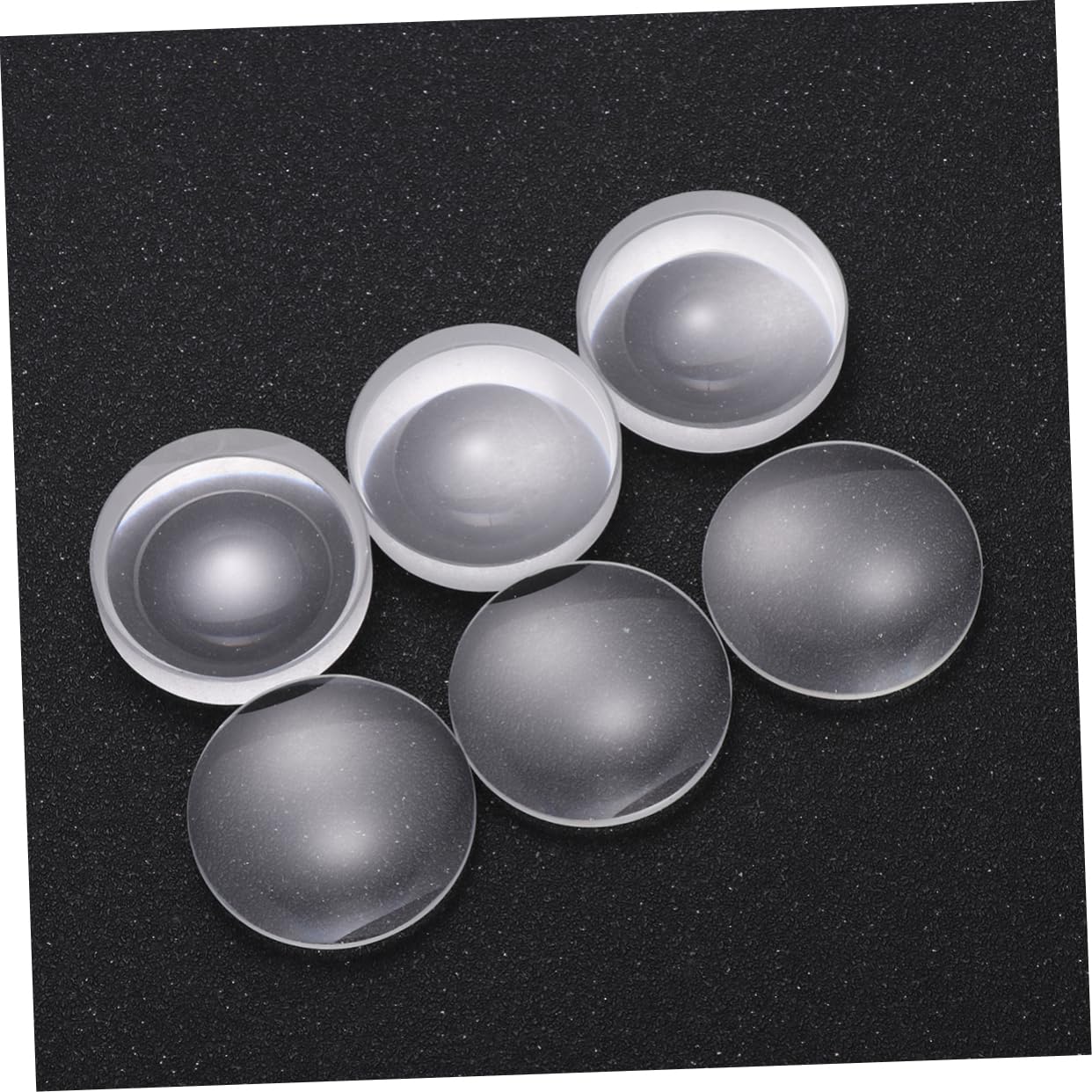 OUNONA Lot De 5 Lentilles Optiques En Verre 42 Mm Double Convexe Longueur Focale 42 Mm Pour Laboratoires Scientifiques 6 Pièces X 5
