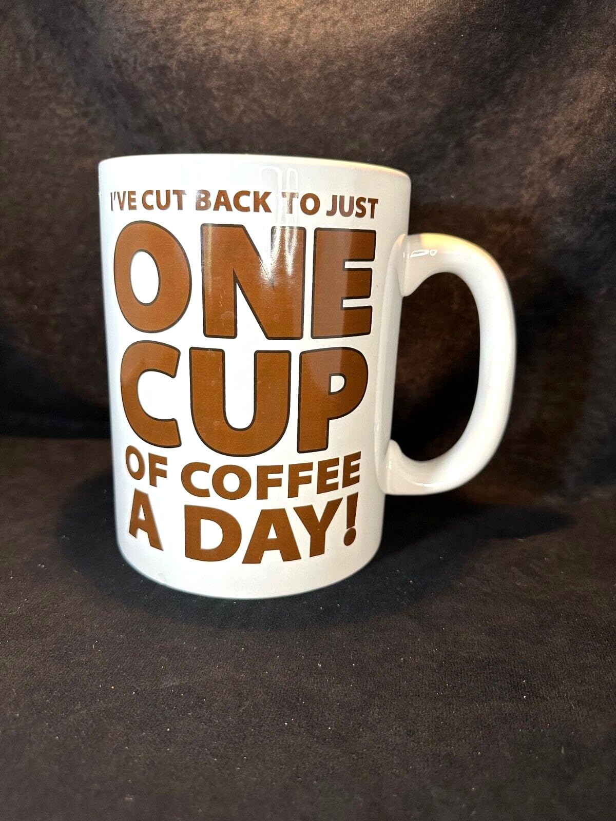 Big Mouth Inc. Oversized One Cup of Coffee a Day Mug Printed Coffee and Tea Ceramic Mug- 320 ML Ceramic Coffee Mug 6804