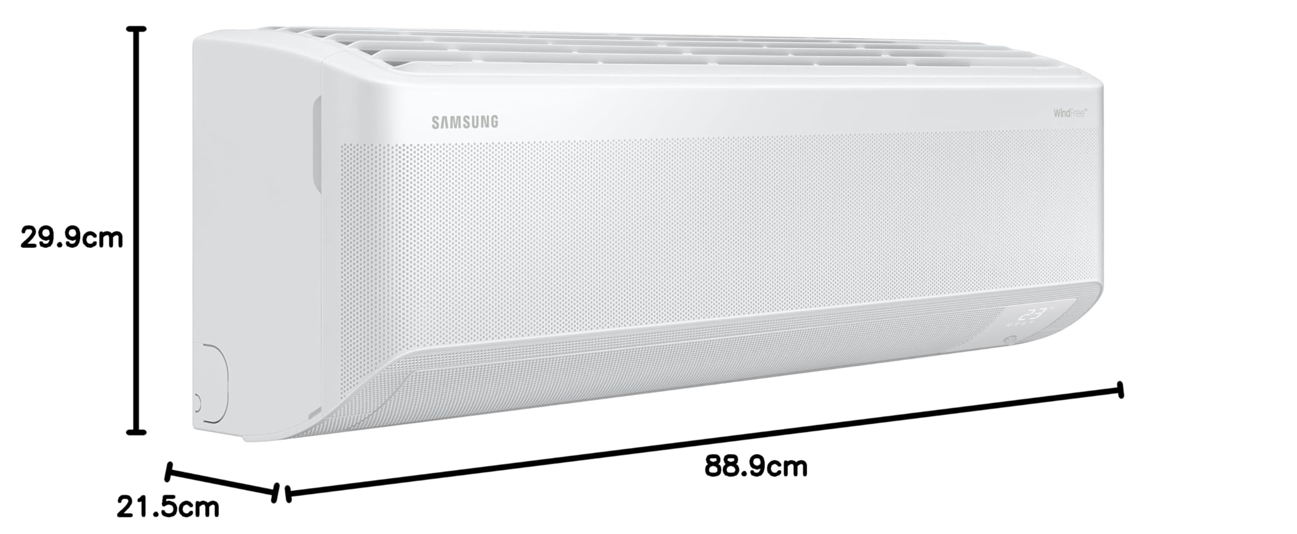 Samsung WindFree Elite S2, Climatizzatore Monosplit in Pompa di Calore, 12000 BTU, SmartThings e AI, WiFi, GAS R32, AR70F12CAAWNEU+AR70F12CAAWXEU, [Efficienza energetica A+++/A+++]