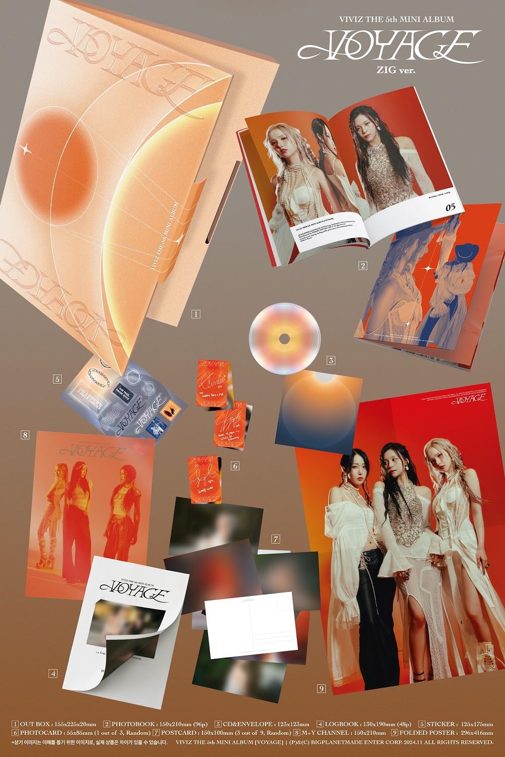 VIVIZ VOYAGE ミニペンミ トレカ オムジ Amazon.co.jp: ヴィヴィジ ビビジ VIVIZ - 5th Mini Album Voyage CD