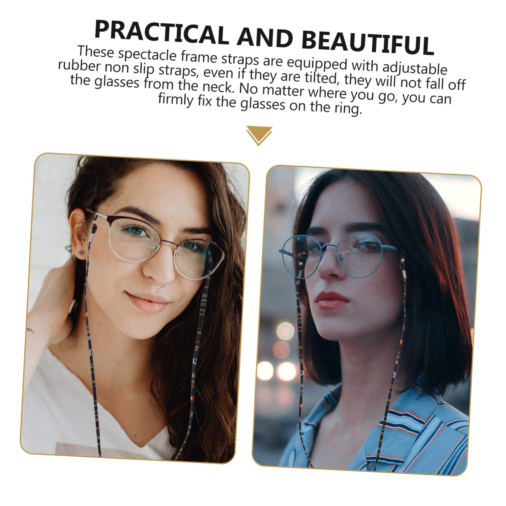 Brillenseil Lanyards Brillenkette Praktische Brillenketten Glashaltekette Brillenhängekette Anti Verlust Brillenhalter Sonnenbrillen Hängeseil Polyester Baumwolle