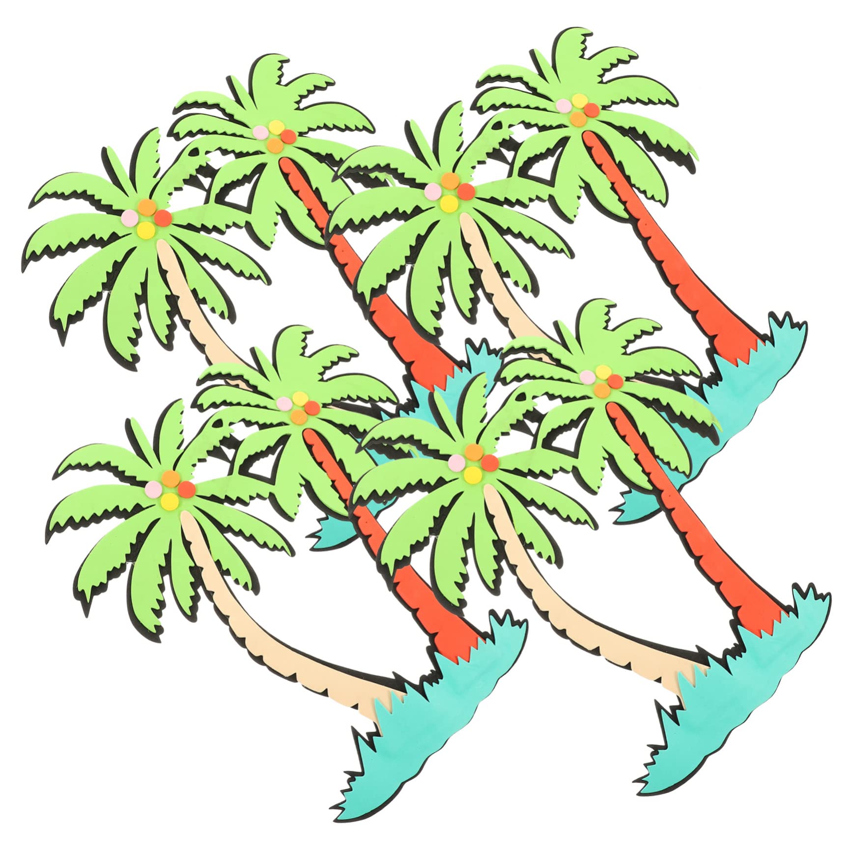 Toyvian 5piezas Pegatina Decorativa De Pared Para Aula Diseño De Palmera De Material Para Decoración De Clase Fácil De Quitar Para Habitaciones Infantiles y Espacios Creativos