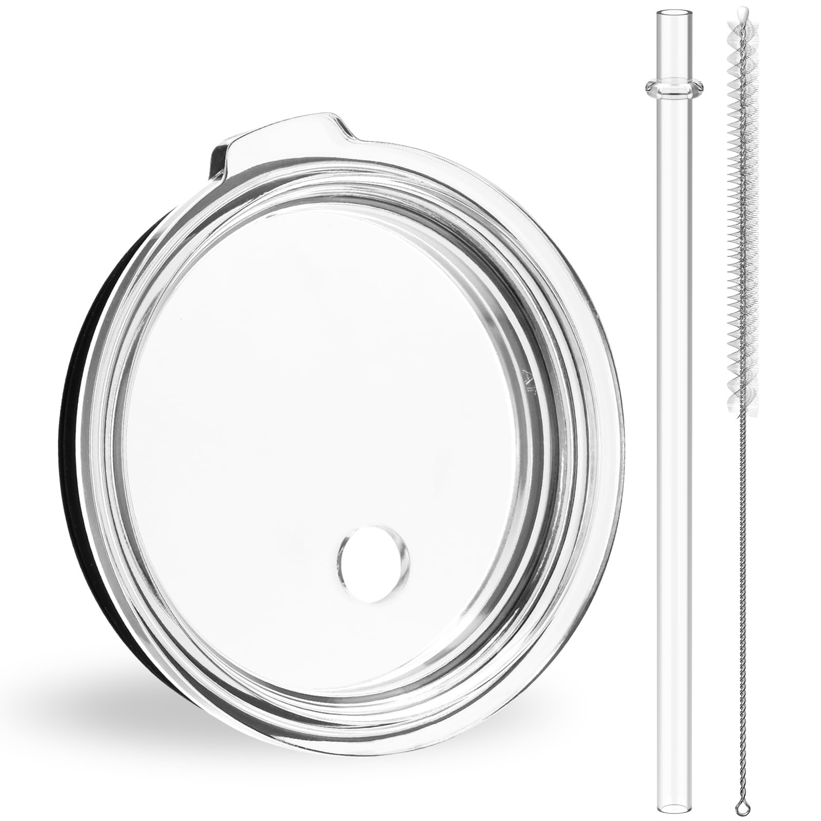 30 oz Straw Lid for YETI, Replacement for Rambler 26 oz Cup, 30 oz Tumbler, 35 oz Straw Mug, Spill Proof Top Cover