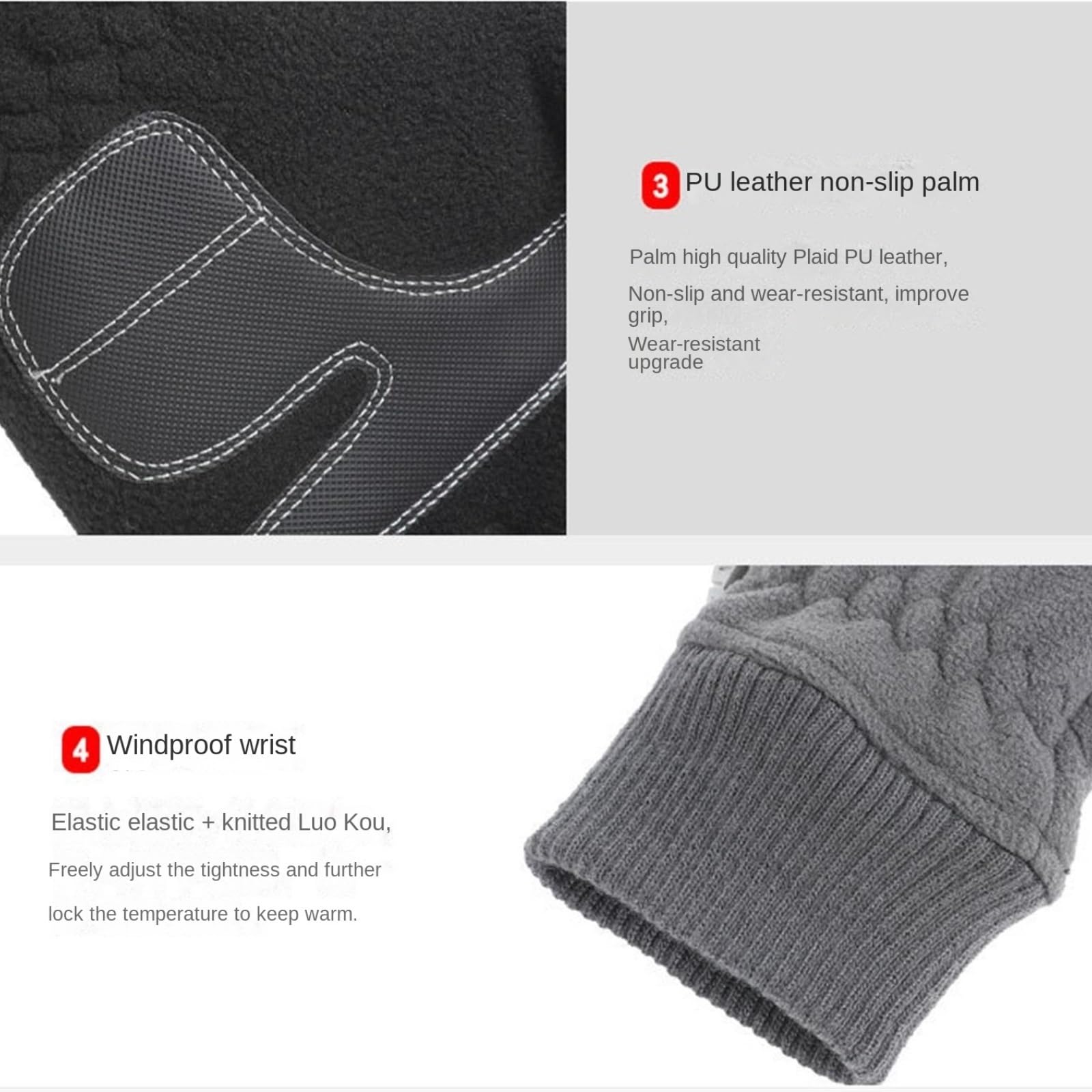 Guantes Térmicos Exterior Guantes For Hombre, Cálidos Y De Terciopelo, For Deportes Al Aire Libre, Con Pantalla Táctil For Bicicleta Invierno