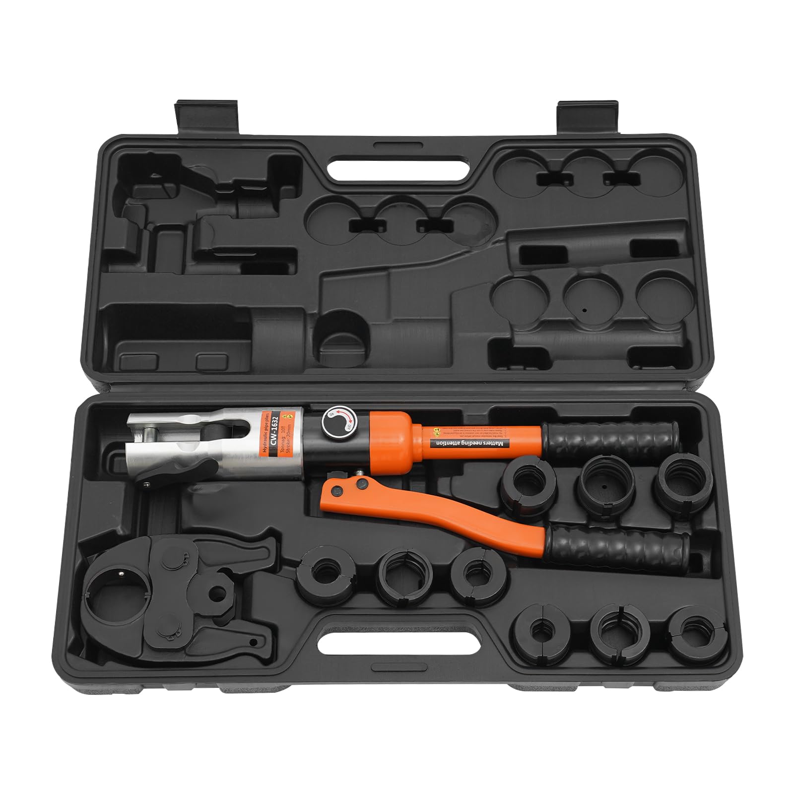 Pinza idraulica TH & M contorno M12/15/18/22/28+TH16/20/26/32 per tubi in alluminio, tubi in plastica, tubi PEX, tubi multistrato, estremità del cavo, connettori nudi e crimping esagonale