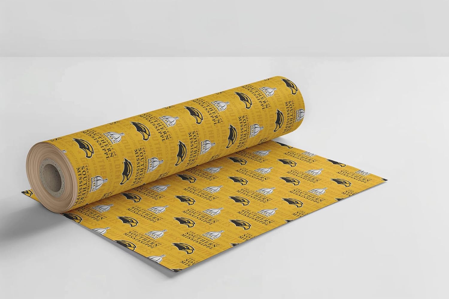 ONDEMAND FAN NCAA Wrapping Paper with Team Tapestry design (Southern Miss Golden Eagles,Wrapping Paper 30" x40')