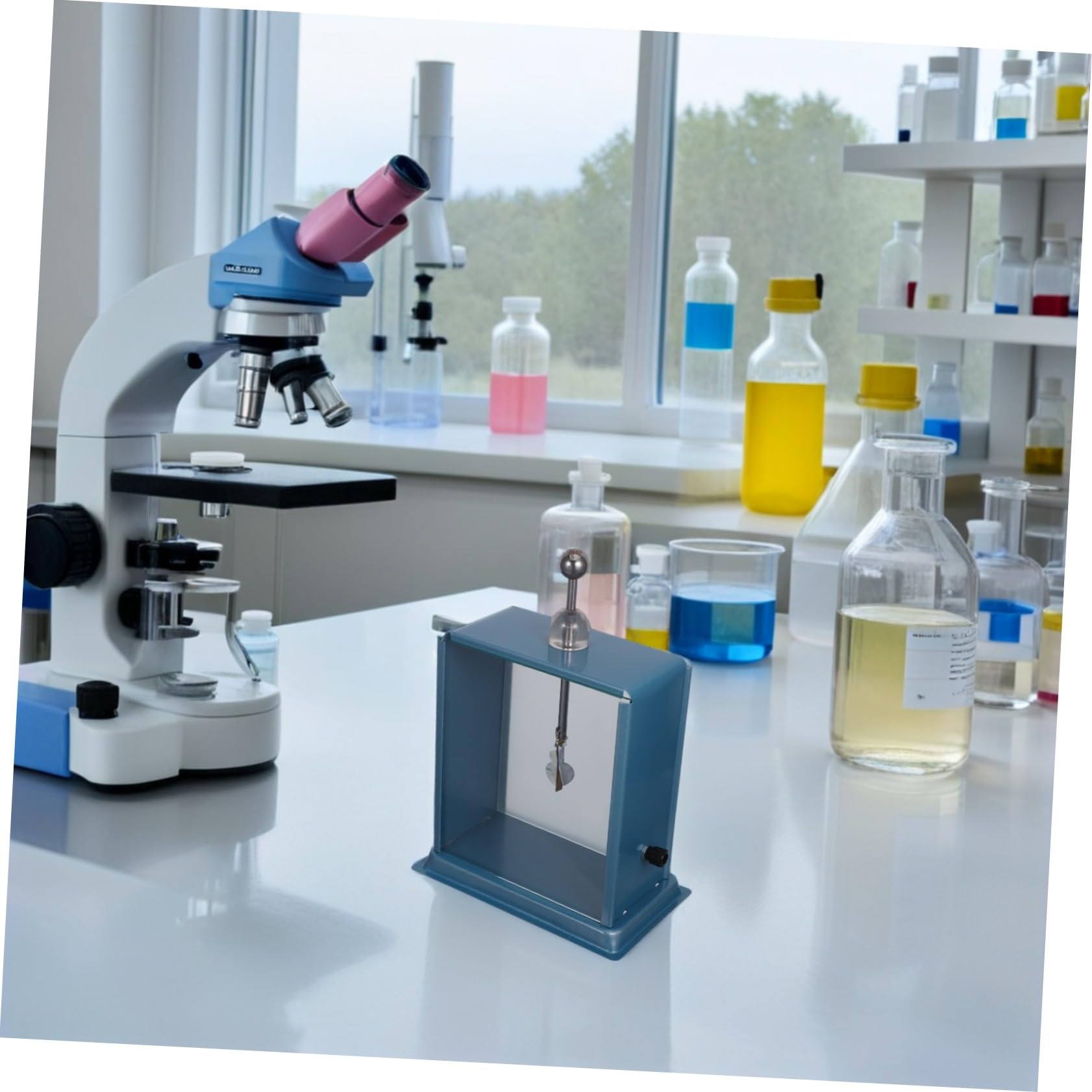 Cabilock Electrómetro para Medir Electricidad Estática Equipo de Laboratorio para Experimentos de Física Aulas Material Didáctico para Estudiantes de Ciencias