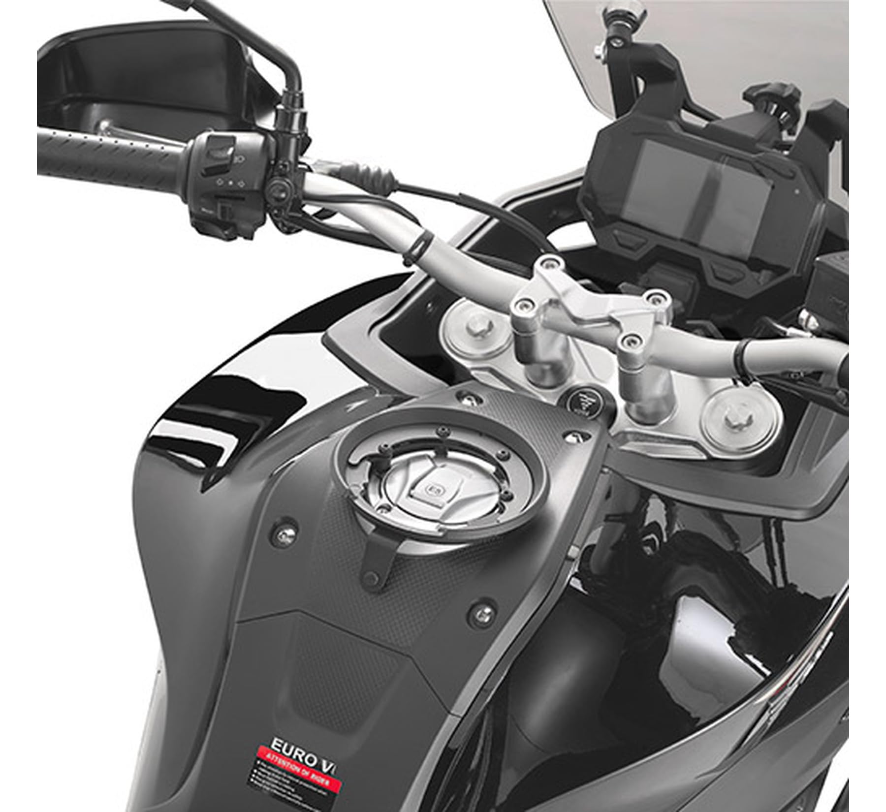 MOTOTOPGUN givi borsa mt505 serbatoio tanklock nero 5 lt + attacco compatibile con voge valico 500ds 2020 2021 2022 2023 2024 mt505 + bf58