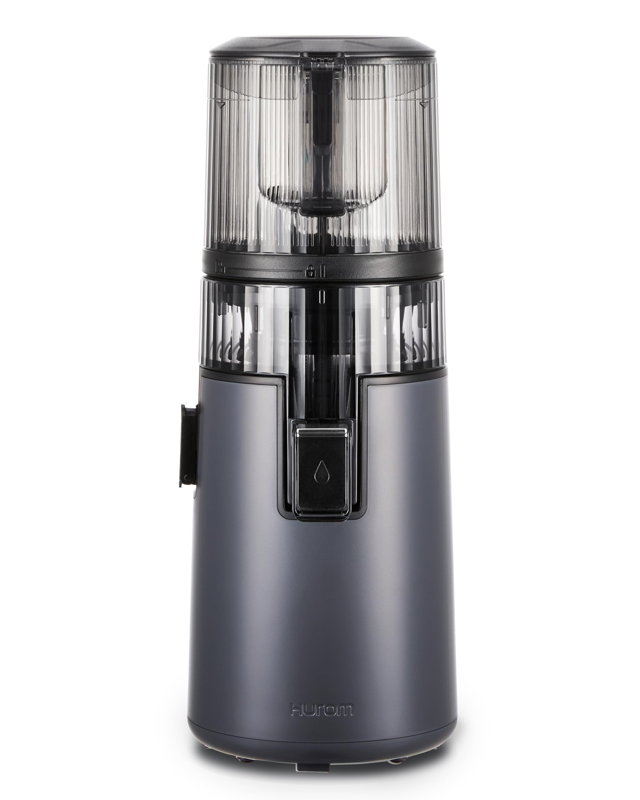Hurom H70ST Neuer Slow Juicer | Elektrische Kaltpresse | Entsafter für Gemüse & Obst | 1.8L Kapazität | Automatische Entsaftungsfunktion | BPA-frei | 15 Jahre Garantie | 150W | Titangrau