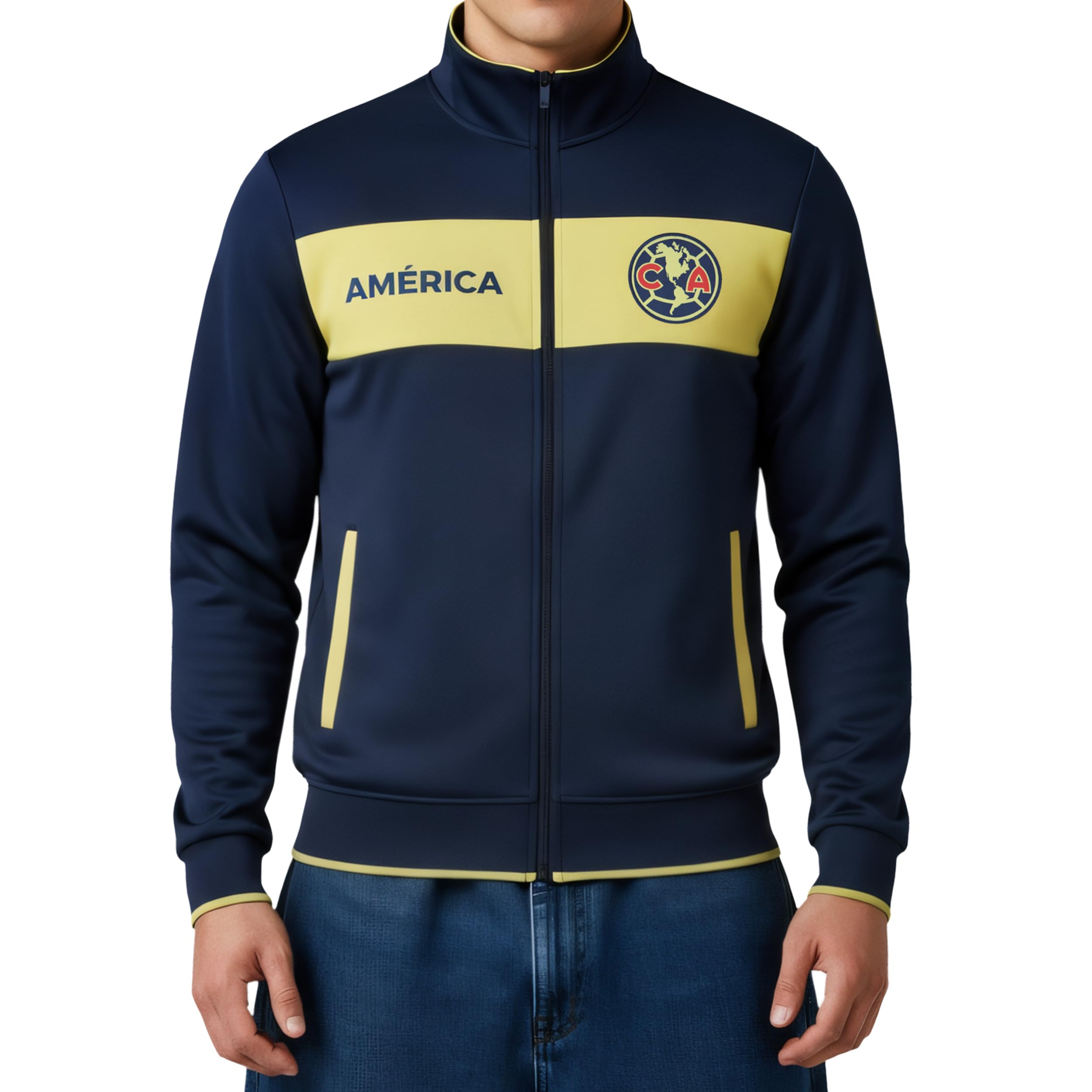 Icon Sports Officially Licensed Club America Soccer Track Jacket - Unisex Adult
