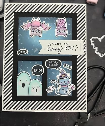 Miniatura 5 de Juego de sellos y troqueles transparentes para hacer tarjetas, plantillas de corte para álbumes de recortes, álbum de fotos, papel decorativo,