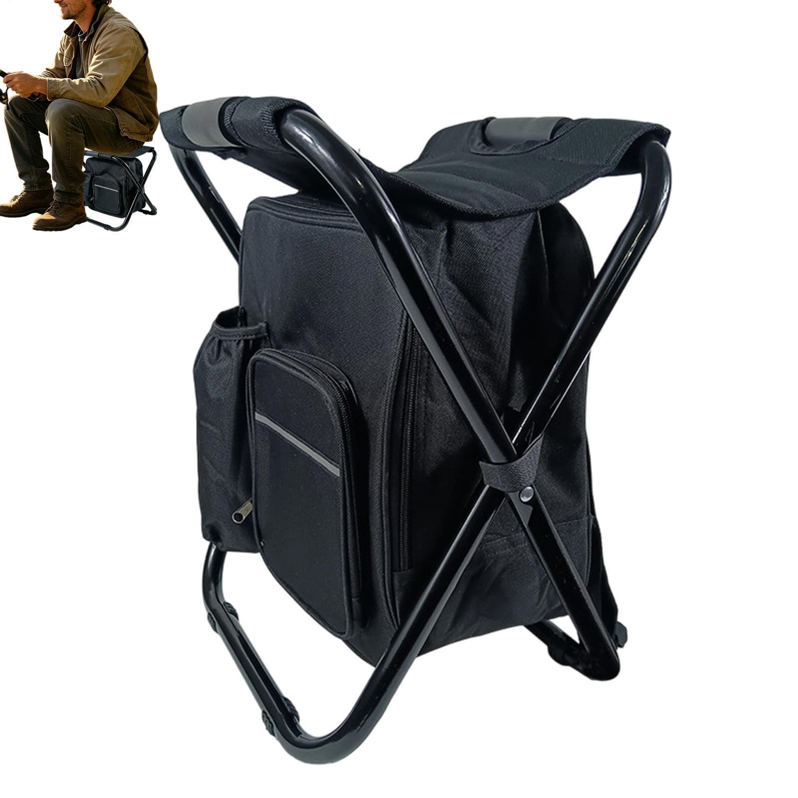 Stołek Plecakowy Dla Dorosłych Przenośny I Ergonomiczny Z Torbą Chłodzącą