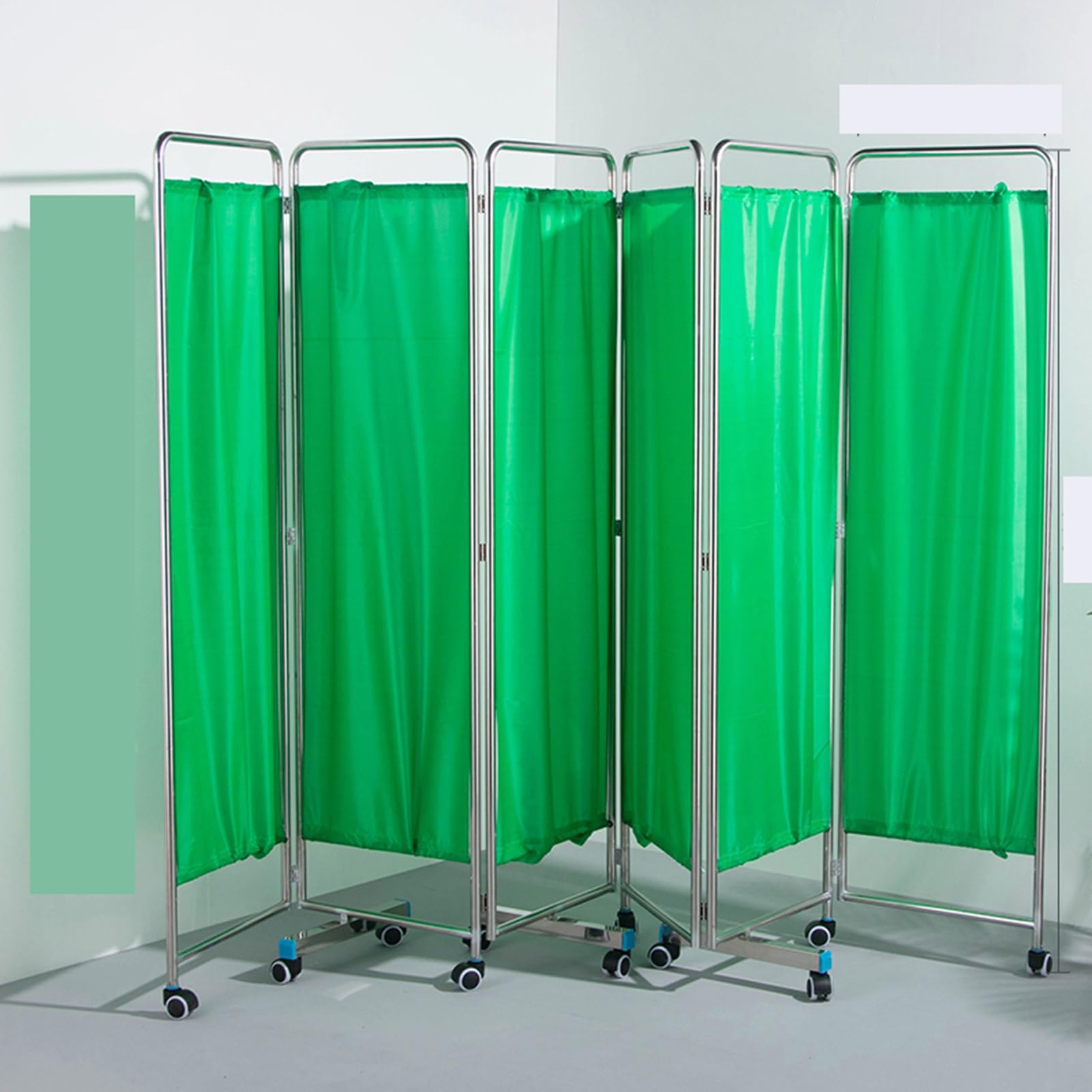 Paravent médical à roulettes à 6 panneaux amovibles pour clinique et cabinet