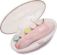 Kit Lixa de Unha Elétrico Zoop Baby Rosa