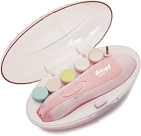 Kit Lixa de Unha Elétrico Zoop Baby Rosa