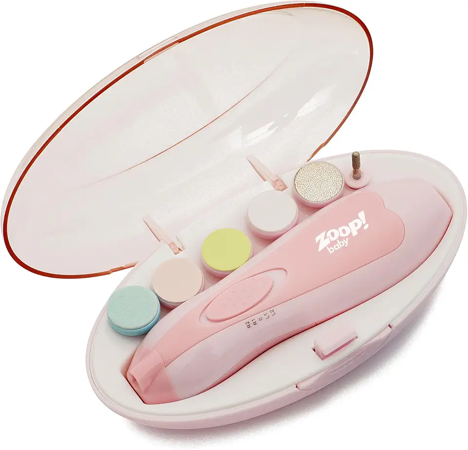 Kit Lixa de Unha Elétrico Zoop Baby Rosa
