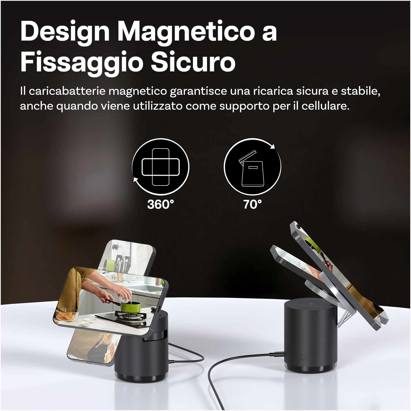 Caricatore Wireless Stazione per Samsung di MMOBIEL – 4 in 1 Supporto Magnetico di Ricarica Rapido Certificato Qi2 per Samsung Galaxy S25/S24/S23/S22, Watch 7/6/5, Buds – Incl. 25W Adattatore - Nero