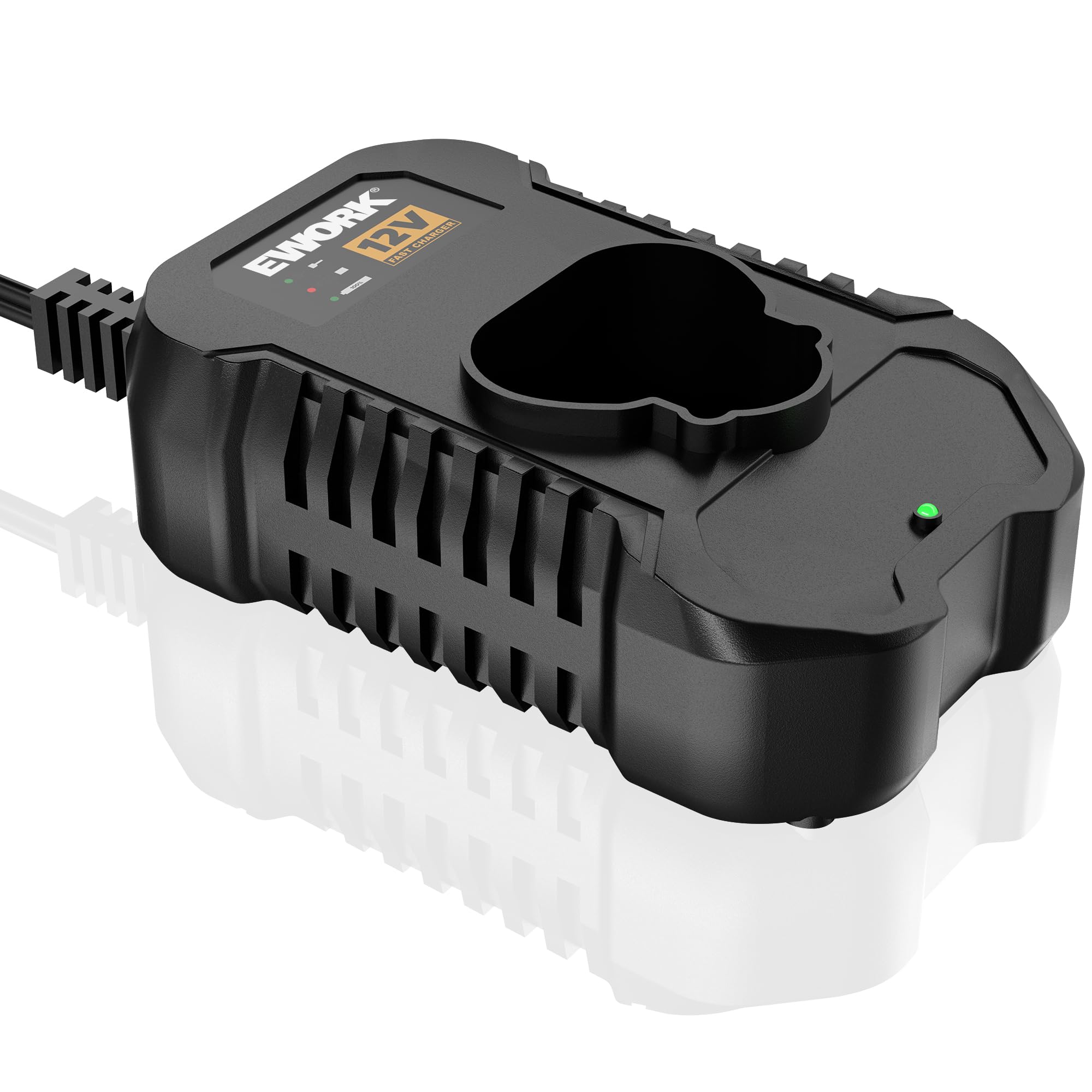 EWORK 12V Max Lithium Battery Charger - 1.5A Charger with Overcharge Protection Function