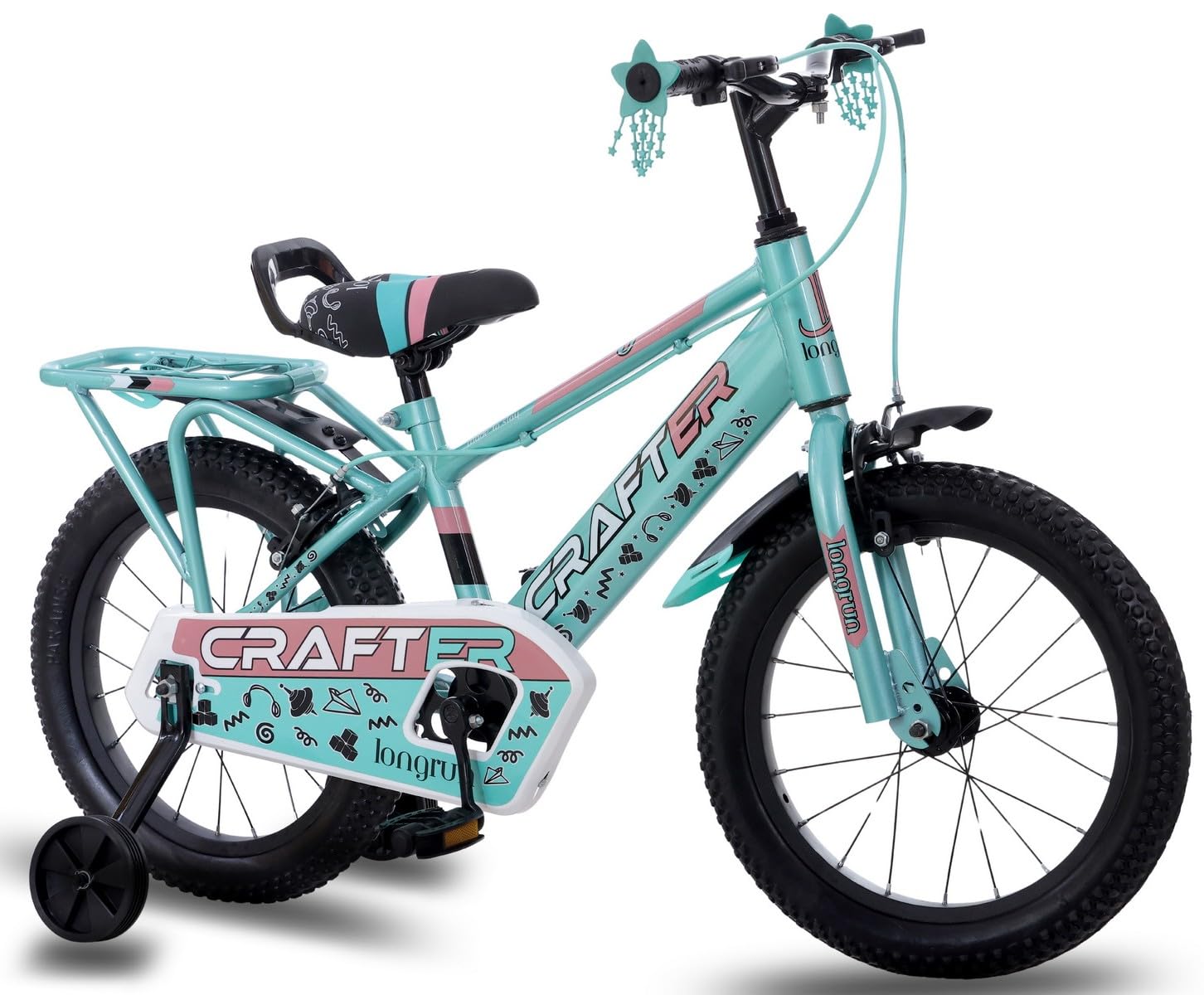 longrun 16 Inch Cycle for Kid | Bicycle for Kids with Training Wheels | Just Plug and Play | Easy 4 Steps Installation, 95% Fitted | Kids Cycle for 4 to 6 Years Boys and Girls-image-24
