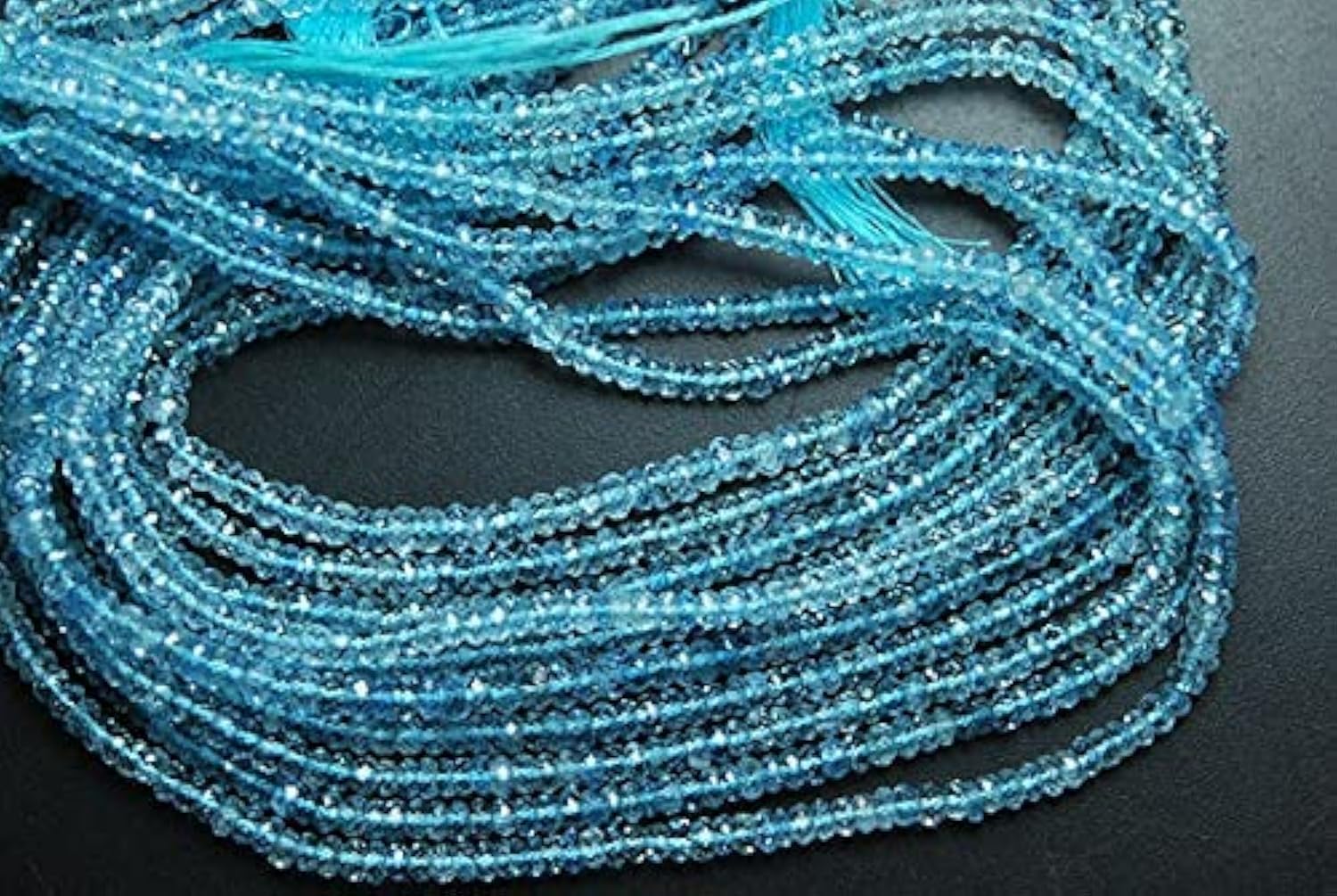Perles aigue-marine facettée pour créer vos bijoux d'été personnalisés