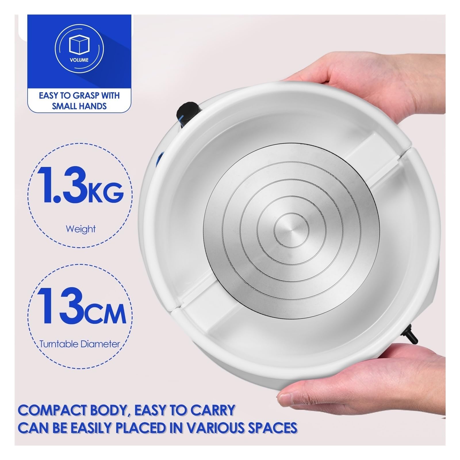 Elektryczna Maszyna Do Formowania Na Kole Garncarskim 13 Cm, Ceramiczna 60 W, Narzędzie DIY Obraca Się Stabilne Płynnie