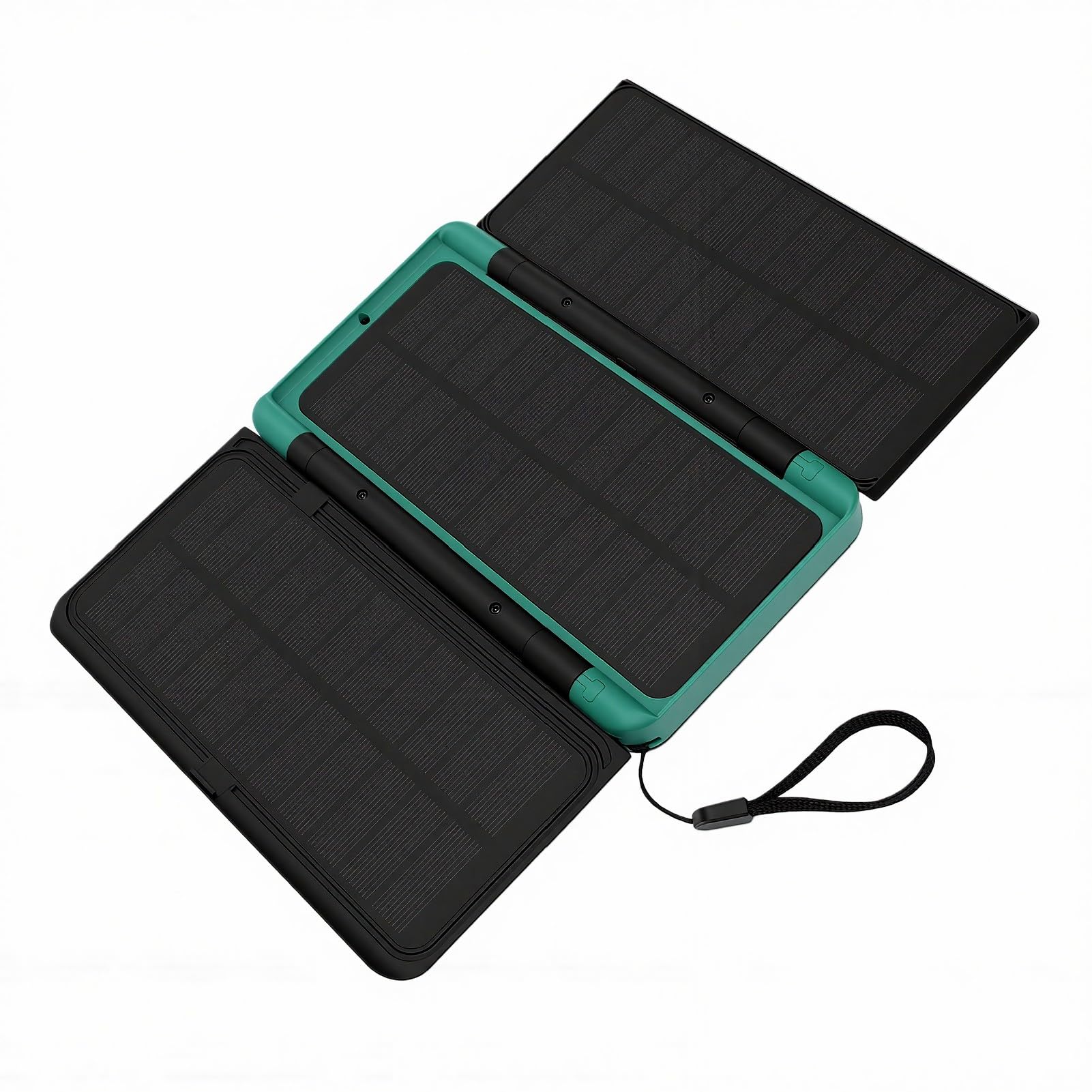 KKPLZZ Power Bank Solare da 10000 MAh con UPS, 3 Pannelli Solari Pieghevoli Uscita USB C a Ricarica Rapida PD, Torcia con Display a LED per Telecamera Router Emergenza Esterna