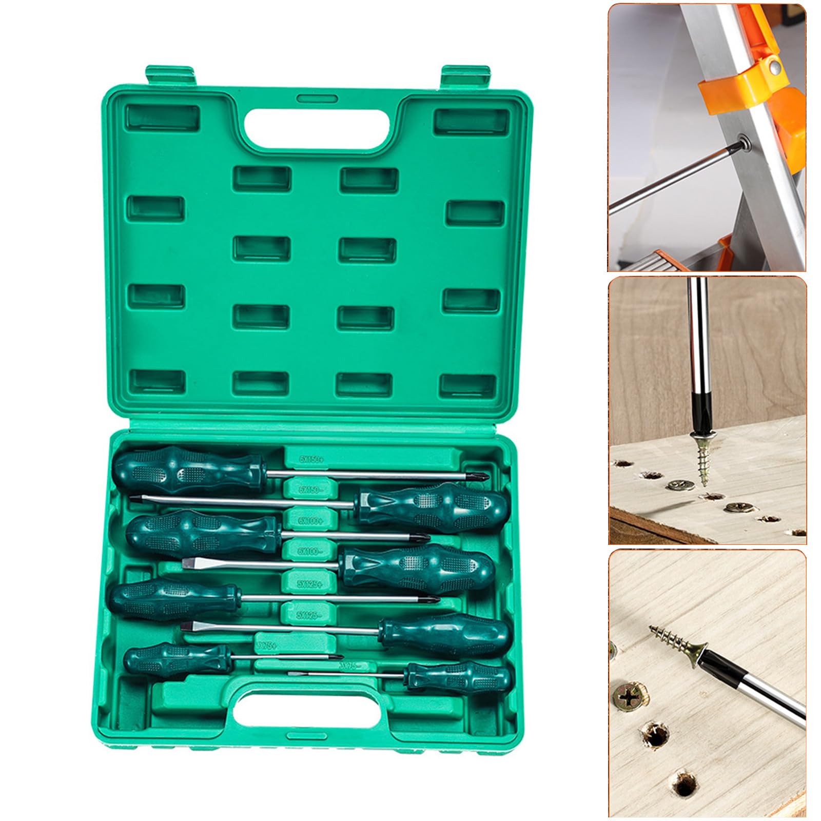 Lot de 8 tournevis multifonctions à fente cruciforme pour voiture