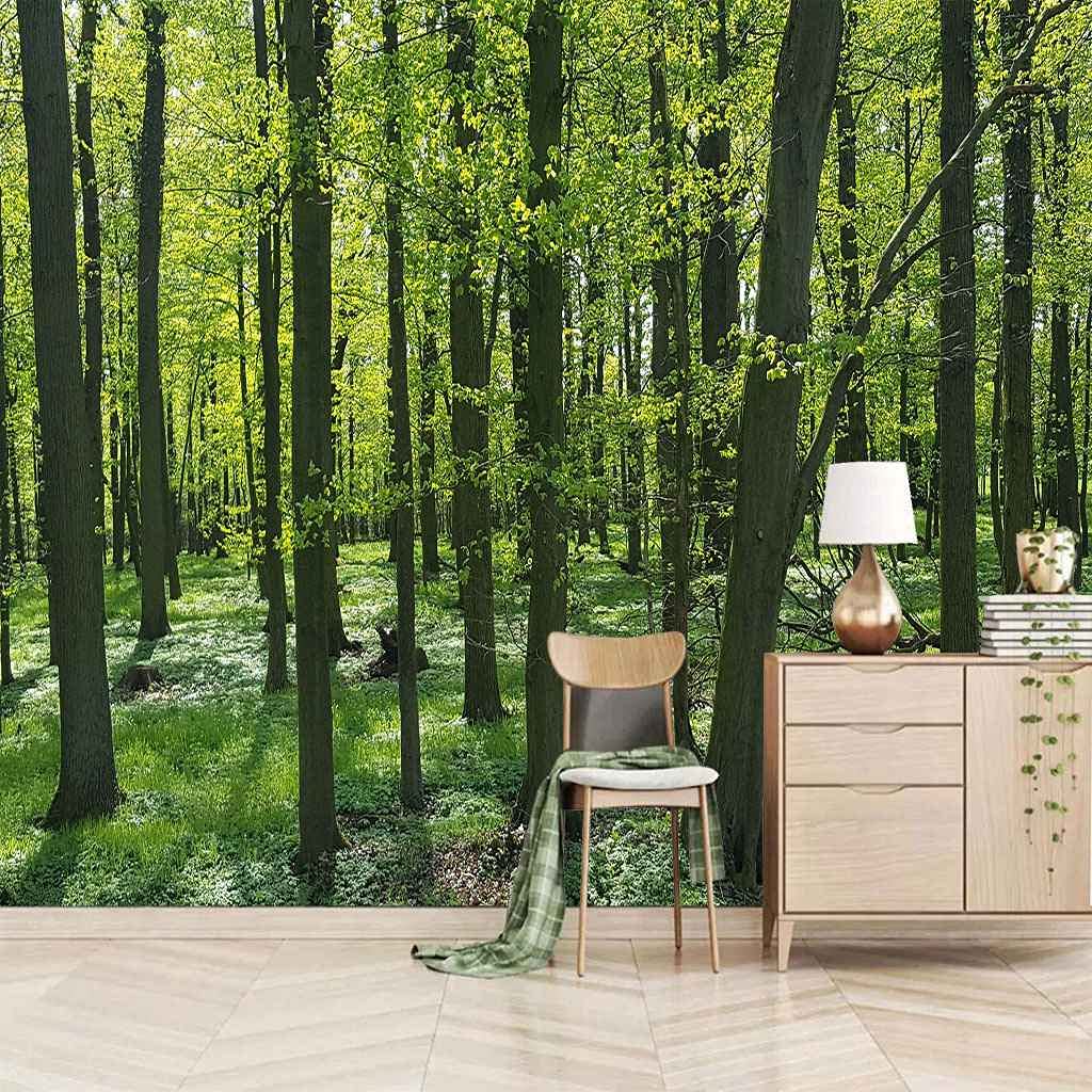 Papier peint toile panoramique 3D grand format auto-adhésif