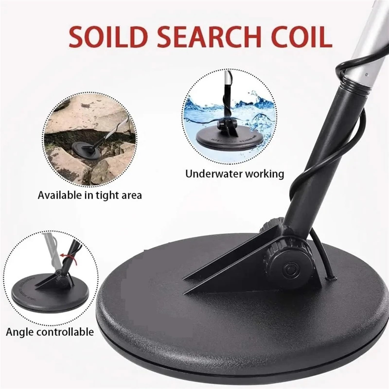 Detector de metales, Detector de metales profesional for exteriores, subterráneo, resistente al agua IP68, detector de tesoros, buscadores de oro, bricolaje