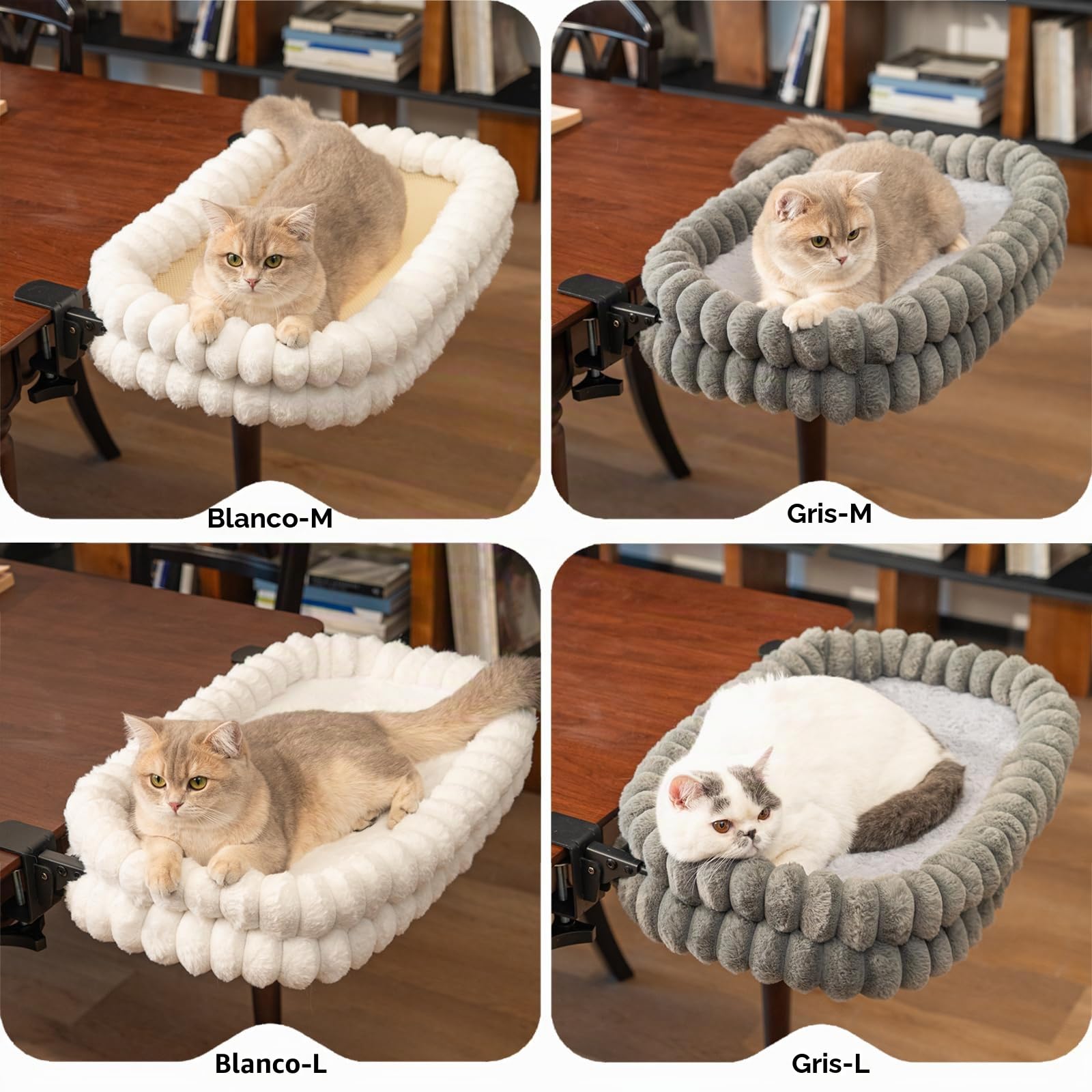 CheerPals Cama para gatos, plegable 90°, cama de mesa B01402L