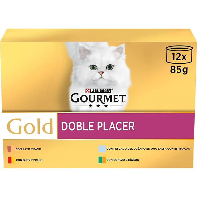 Gourmet Gold - Comida húmeda para gatos adultos Gourmet Gold Doble Placer Mix