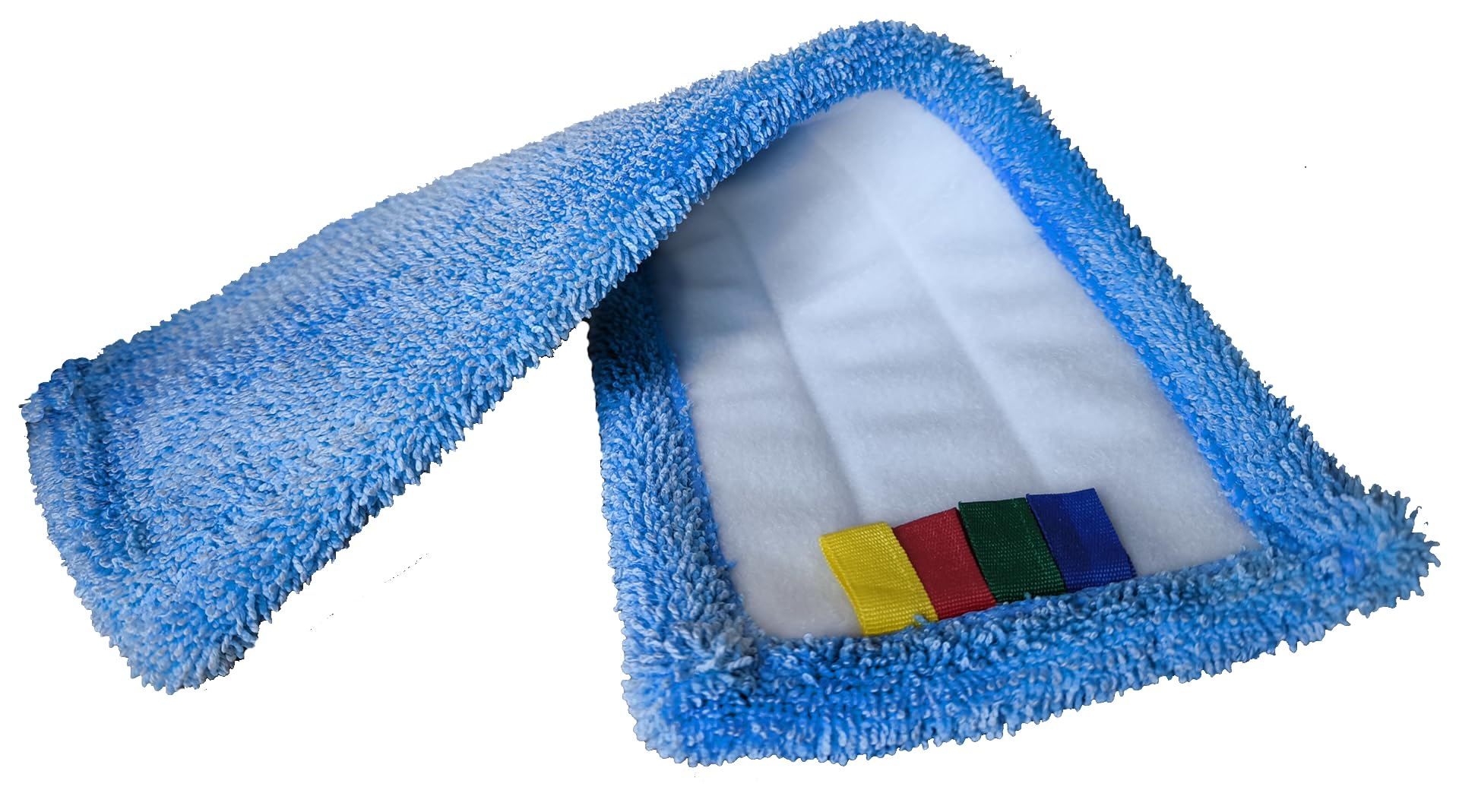 10 FRANGES MICROFIBRE EPAISSE AUTO-AGRIPPANTE 40 CM QUALITE PROFESSIONNELLE STEVER PRO - GRANDE ABSORPTION POUR BALAI SERPILLERE AVEC SUPPORT AUTO-AGRIPPANT