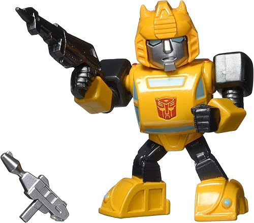 Transformers G1 Bumblebee - Figura coleccionable de metal fundido a presión de 4 pulgadas juguetes para niños y adultos