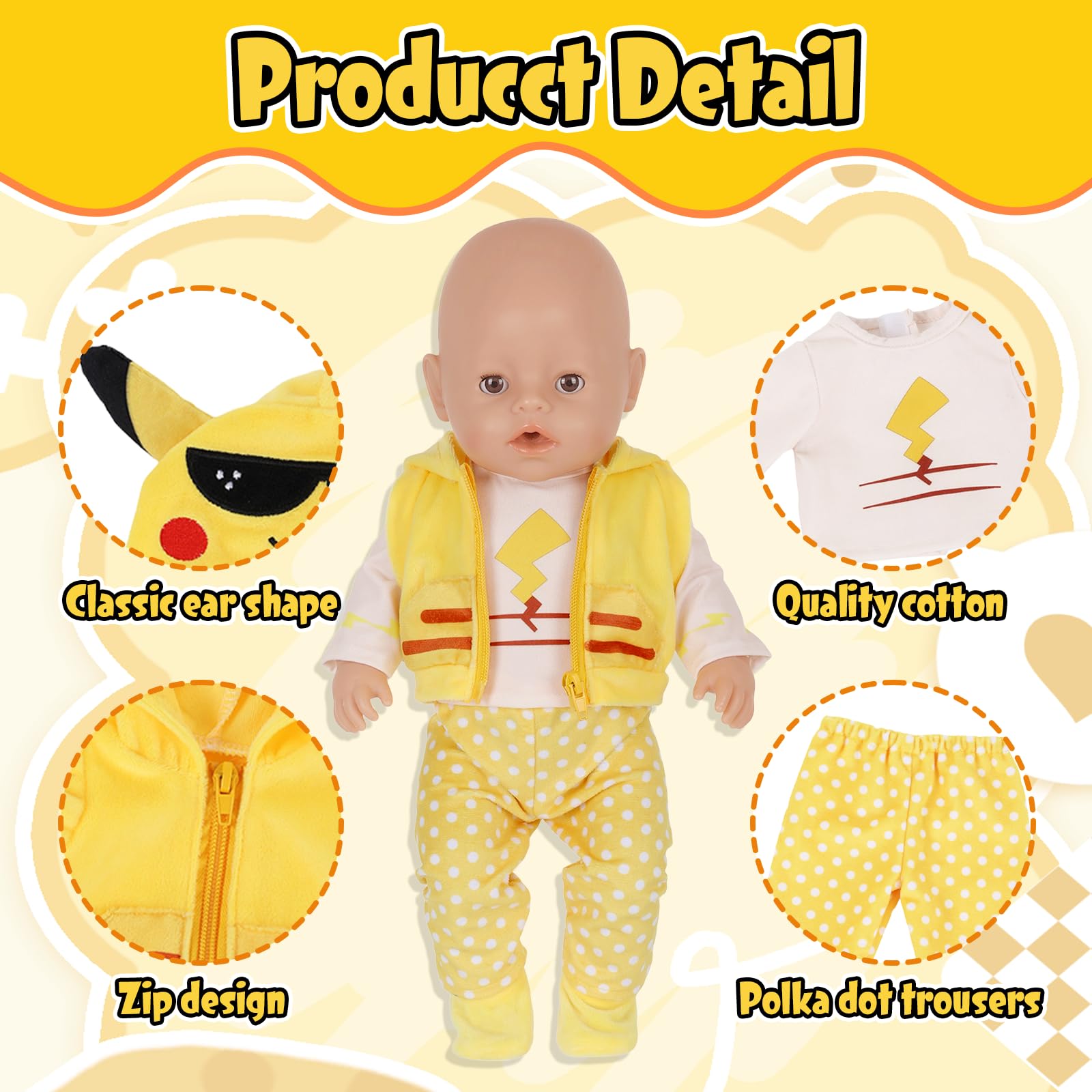 Baby Doll Clothes for 14-18 inch Baby Dolls - Image 4