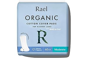 Rael Organic Cotton Incontinence Pads for Women with Leak Guard