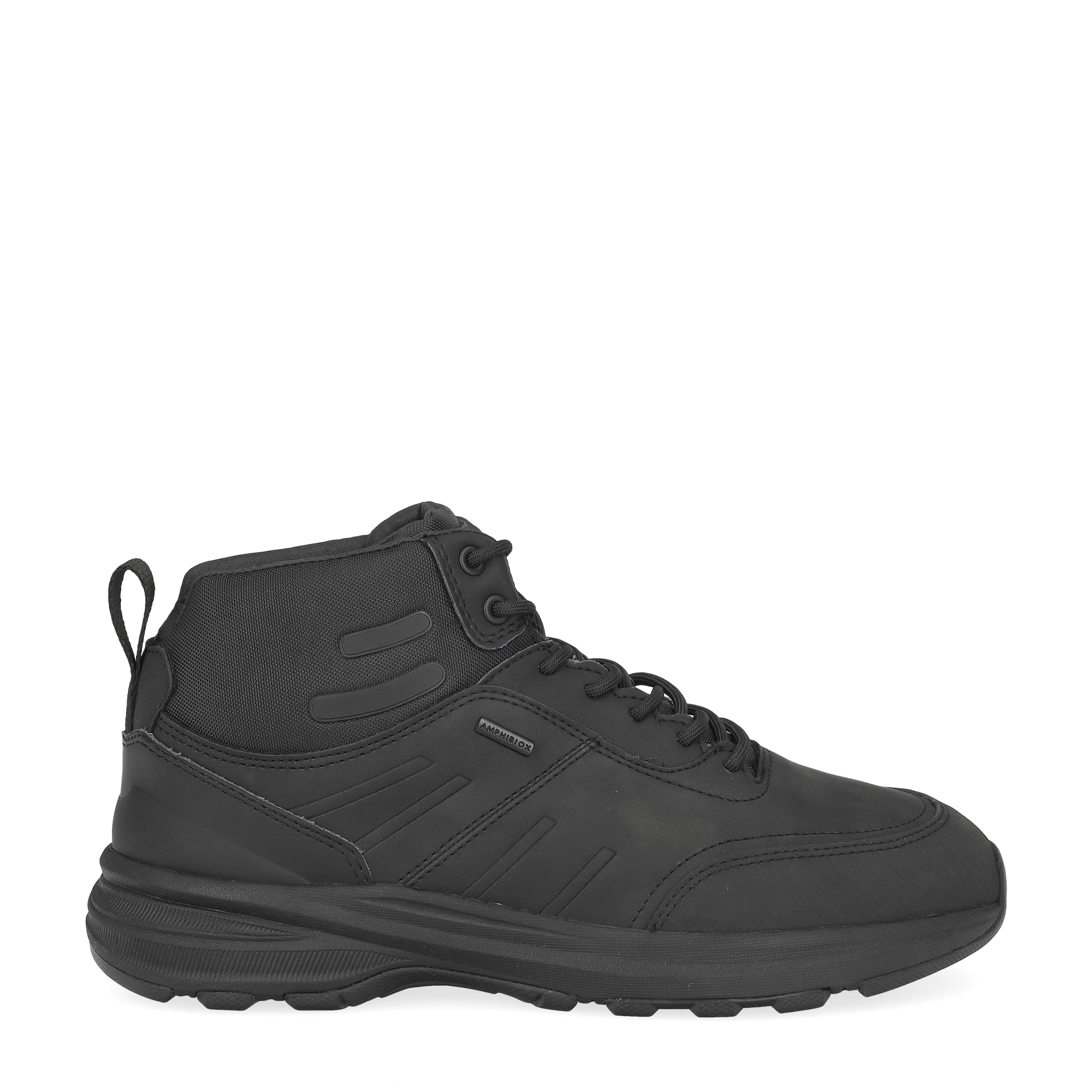Geox Men's U Senales B ABX Trainers, Black, 45 EU, Black, 10.5 UK