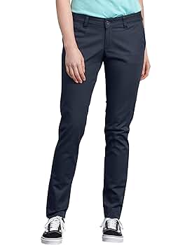 RHC × Dickies Stretch Cotton Slim Pants Amazon.com: Dickies Women's Mid-Rise, Skinny Stretch Twill
