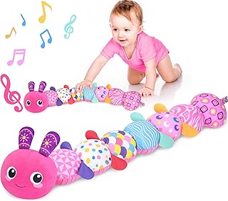 KMUYSL Sensory Music Animal Stuffed Toy for Tummy Time (0-12 Months)
