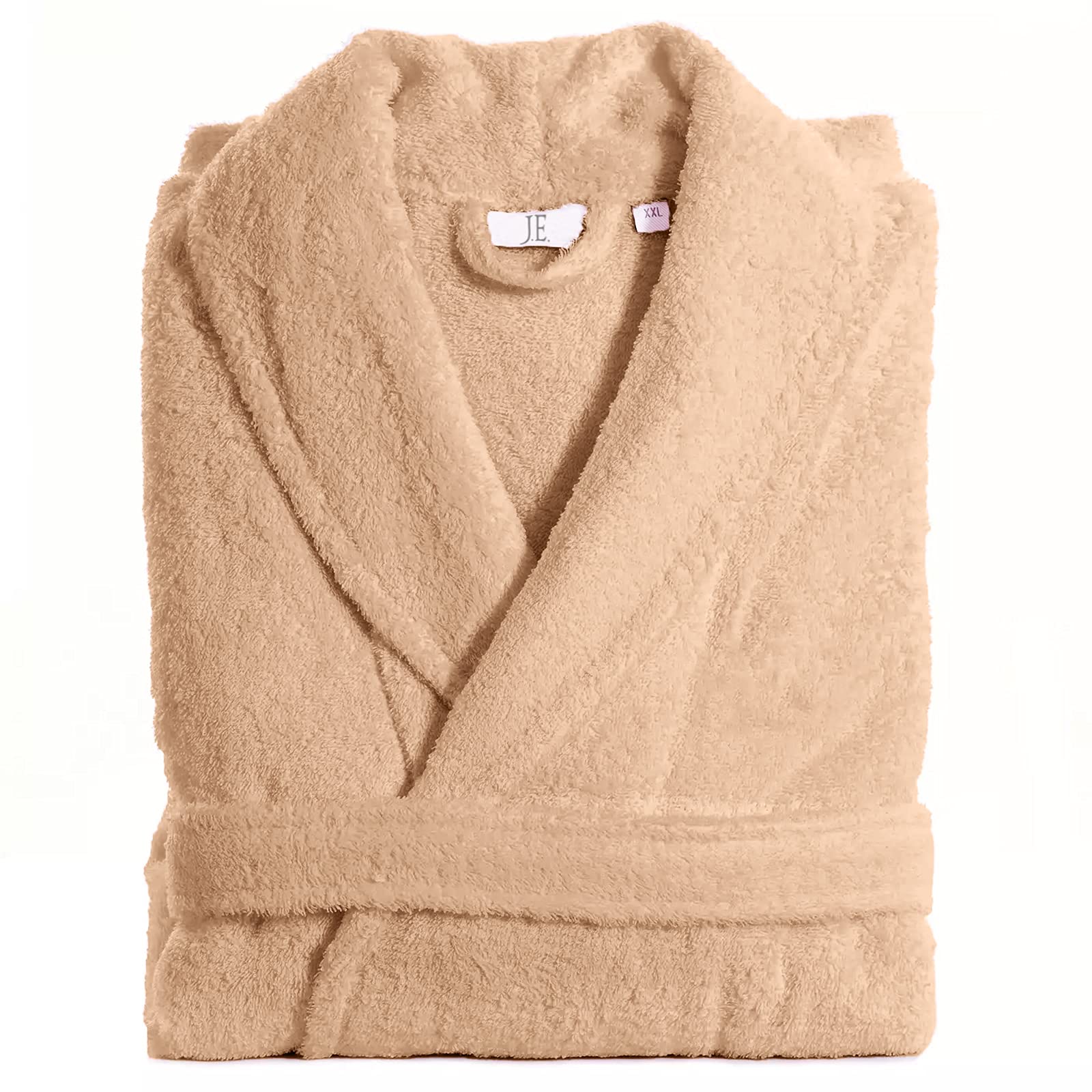 Mens Ladies Unisex Egyptian Cotton Terry Towelling Shawl Collar And Hooded Bathrobe — view 24