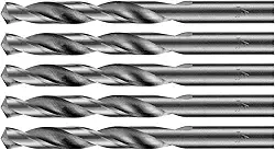 MTX Jogo de Brocas para Metal 1/2" (12,7 mm) HSS – Aço Rápido, Haste Cilíndrica, 5 Peças