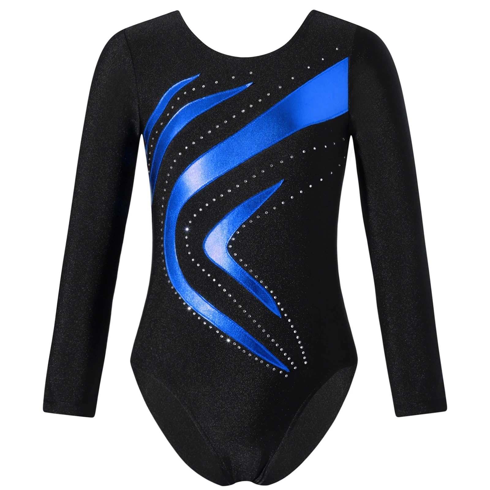 Leotardos De Gimnasia para NiñAs Leotardo gimnástico de Ballet y Danza for niñas, Jersey Estampado Manga Larga, Traje for Patinaje, Puesta en Escena